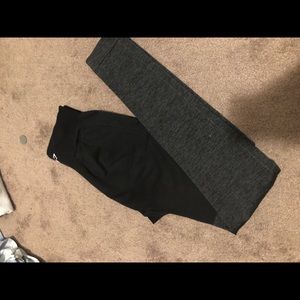 Gymshark two tone legging S(black/gray)